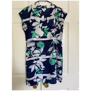 Liz Clairbone Resortwear Floral A-line Dress with belt - New w/o tags